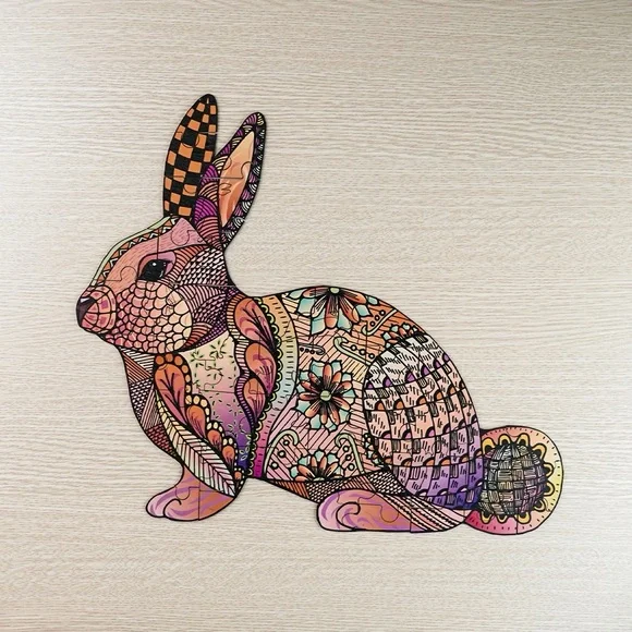 Colorful Rabbit Puzzle - Picture 3 of 8